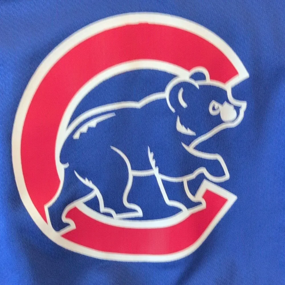 Nike Chicago Cubs MLB Blue Short Sleeve Shirt Men’s Size M Team Logo